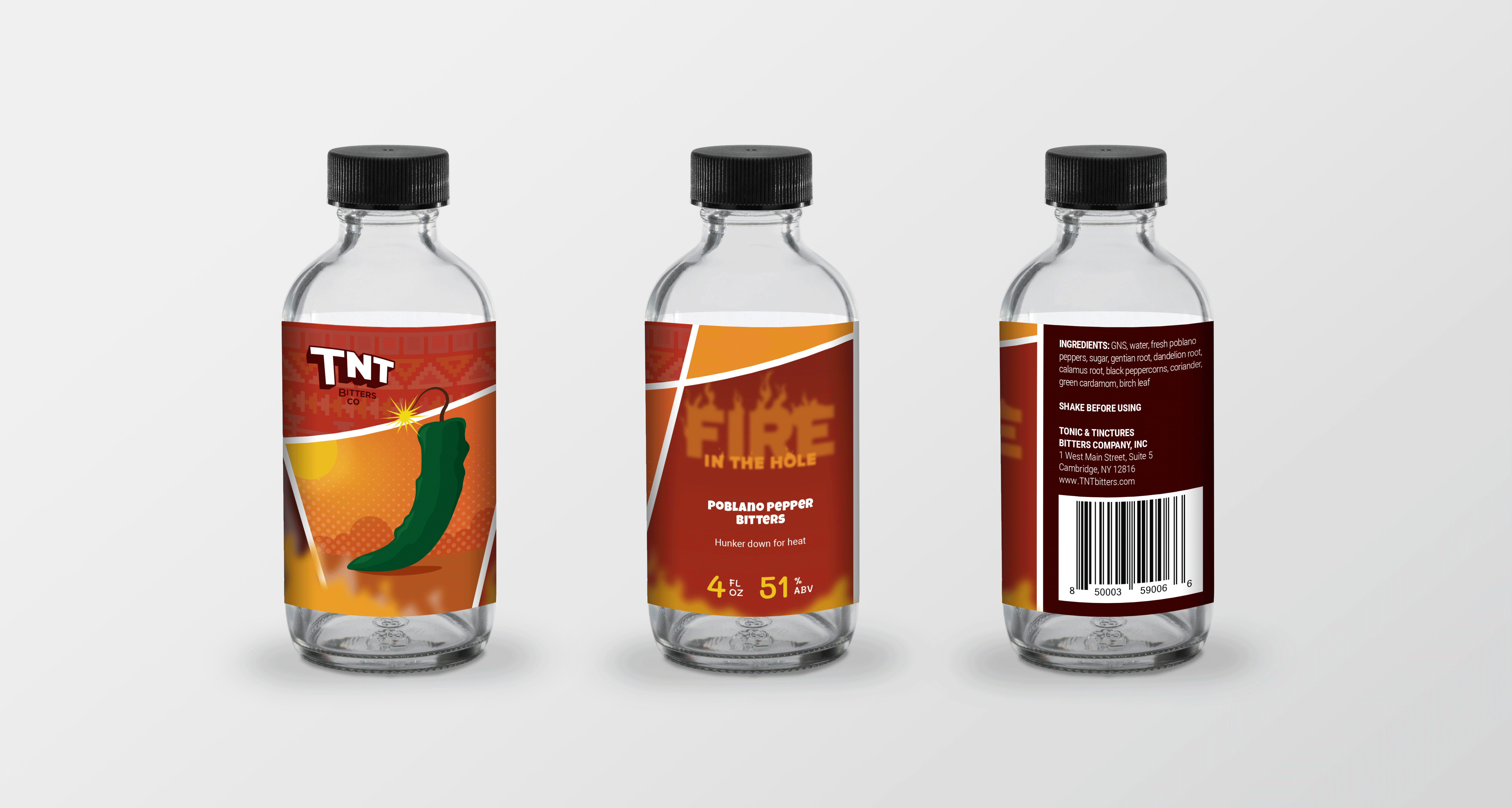 TNT Bitters- Packaging Design