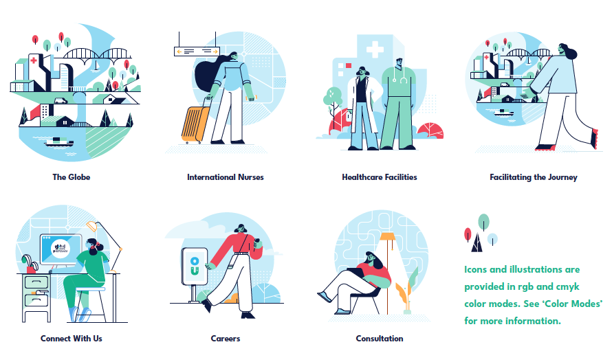 Global Nurse Partners Custom Icon Design