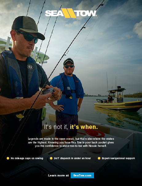 Sea Tow print ad concept with "It's not if, it's when" headline